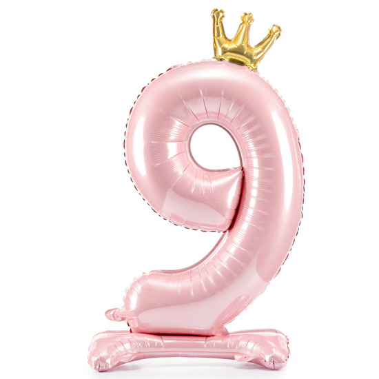 Balon-aniversar-cifra-9-roz-84cm Balon-aniversar-cifra-9-roz-84cm